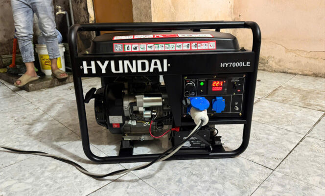 Máy phát điện 5kw Hyundai HY7000LE